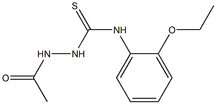 1-acetamido-3-(2-ethoxyphenyl)thiourea Struktur