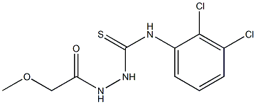 1-(2,3-dichlorophenyl)-3-[(2-methoxyacetyl)amino]thiourea Struktur