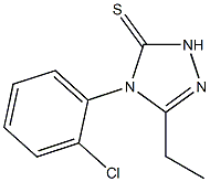 4-(2-chlorophenyl)-3-ethyl-1H-1,2,4-triazole-5-thione Struktur