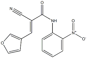 (E)-2-cyano-3-(furan-3-yl)-N-(2-nitrophenyl)prop-2-enamide Struktur