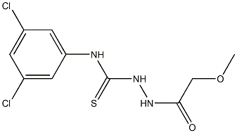 1-(3,5-dichlorophenyl)-3-[(2-methoxyacetyl)amino]thiourea Struktur