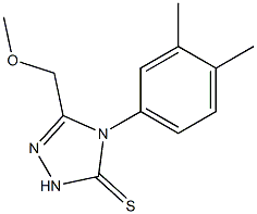 4-(3,4-dimethylphenyl)-3-(methoxymethyl)-1H-1,2,4-triazole-5-thione Struktur