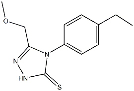 4-(4-ethylphenyl)-3-(methoxymethyl)-1H-1,2,4-triazole-5-thione Struktur