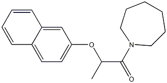 1-(azepan-1-yl)-2-naphthalen-2-yloxypropan-1-one Struktur