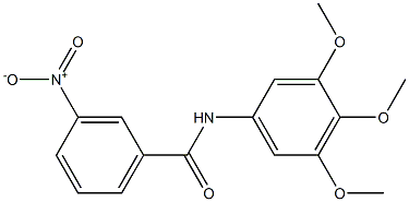 3-nitro-N-(3,4,5-trimethoxyphenyl)benzamide Struktur