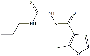 1-[(2-methylfuran-3-carbonyl)amino]-3-propylthiourea Structure