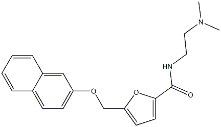 N-[2-(dimethylamino)ethyl]-5-(naphthalen-2-yloxymethyl)furan-2-carboxamide Struktur