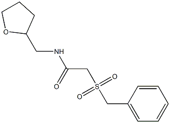 2-benzylsulfonyl-N-(oxolan-2-ylmethyl)acetamide Struktur