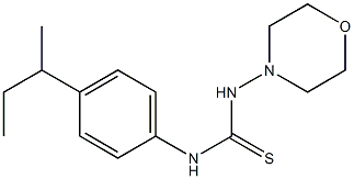 1-(4-butan-2-ylphenyl)-3-morpholin-4-ylthiourea Struktur