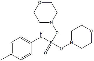 N-dimorpholin-4-ylphosphoryl-4-methylaniline Struktur