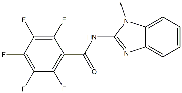 2,3,4,5,6-pentafluoro-N-(1-methylbenzimidazol-2-yl)benzamide Struktur