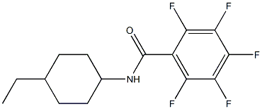 N-(4-ethylcyclohexyl)-2,3,4,5,6-pentafluorobenzamide Struktur