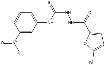 1-[(5-bromofuran-2-carbonyl)amino]-3-(3-nitrophenyl)thiourea Struktur