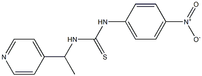 1-(4-nitrophenyl)-3-(1-pyridin-4-ylethyl)thiourea Struktur