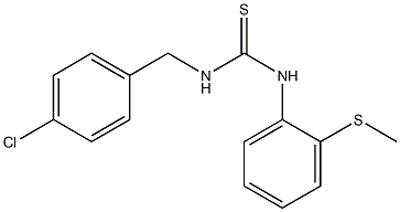 1-[(4-chlorophenyl)methyl]-3-(2-methylsulfanylphenyl)thiourea Struktur