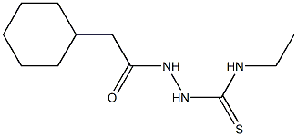 1-[(2-cyclohexylacetyl)amino]-3-ethylthiourea Struktur