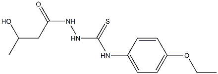 1-(4-ethoxyphenyl)-3-(3-hydroxybutanoylamino)thiourea Struktur