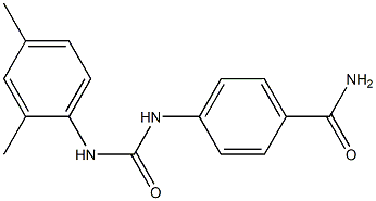 4-[(2,4-dimethylphenyl)carbamoylamino]benzamide Struktur