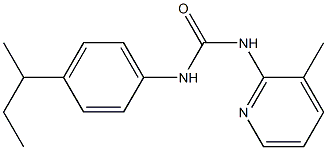 1-(4-butan-2-ylphenyl)-3-(3-methylpyridin-2-yl)urea Struktur