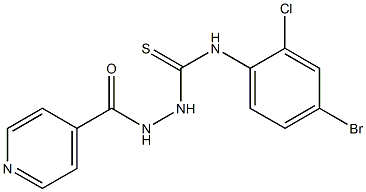 1-(4-bromo-2-chlorophenyl)-3-(pyridine-4-carbonylamino)thiourea Struktur