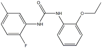 1-(2-ethoxyphenyl)-3-(2-fluoro-5-methylphenyl)urea Struktur