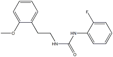 1-(2-fluorophenyl)-3-[2-(2-methoxyphenyl)ethyl]urea Struktur