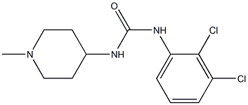 1-(2,3-dichlorophenyl)-3-(1-methylpiperidin-4-yl)urea Struktur