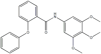 2-phenoxy-N-(3,4,5-trimethoxyphenyl)benzamide Struktur