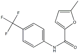 5-methyl-N-[4-(trifluoromethyl)phenyl]furan-2-carboxamide Struktur