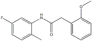 N-(5-fluoro-2-methylphenyl)-2-(2-methoxyphenyl)acetamide Struktur