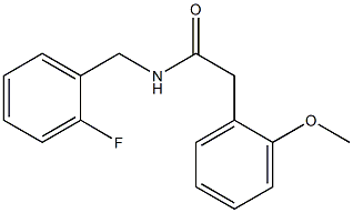 N-[(2-fluorophenyl)methyl]-2-(2-methoxyphenyl)acetamide Struktur