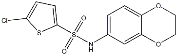 5-chloro-N-(2,3-dihydro-1,4-benzodioxin-6-yl)thiophene-2-sulfonamide Struktur