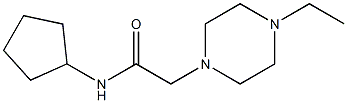 N-cyclopentyl-2-(4-ethylpiperazin-1-yl)acetamide Struktur