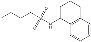 N-(1,2,3,4-tetrahydronaphthalen-1-yl)butane-1-sulfonamide Struktur