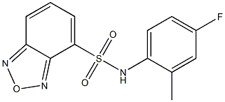 N-(4-fluoro-2-methylphenyl)-2,1,3-benzoxadiazole-4-sulfonamide Struktur