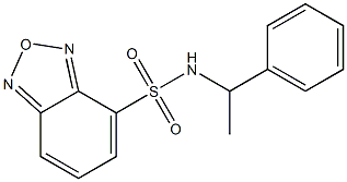 N-(1-phenylethyl)-2,1,3-benzoxadiazole-4-sulfonamide Struktur