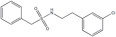 N-[2-(3-chlorophenyl)ethyl]-1-phenylmethanesulfonamide Struktur