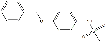 N-(4-phenylmethoxyphenyl)ethanesulfonamide Struktur