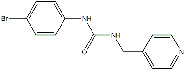 1-(4-bromophenyl)-3-(pyridin-4-ylmethyl)urea Struktur