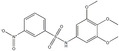 3-nitro-N-(3,4,5-trimethoxyphenyl)benzenesulfonamide Struktur