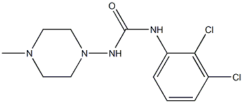 1-(2,3-dichlorophenyl)-3-(4-methylpiperazin-1-yl)urea Struktur