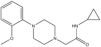 N-cyclopropyl-2-[4-(2-methoxyphenyl)piperazin-1-yl]acetamide Struktur