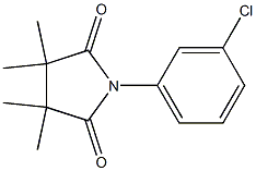 1-(3-chlorophenyl)-3,3,4,4-tetramethylpyrrolidine-2,5-dione Struktur