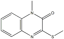 1-methyl-3-methylsulfanylquinoxalin-2-one Struktur