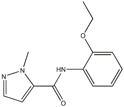 N-(2-ethoxyphenyl)-2-methylpyrazole-3-carboxamide Struktur