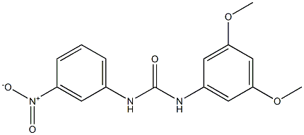 1-(3,5-dimethoxyphenyl)-3-(3-nitrophenyl)urea Struktur