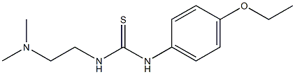 1-[2-(dimethylamino)ethyl]-3-(4-ethoxyphenyl)thiourea Struktur