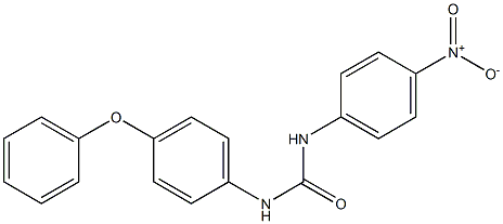 1-(4-nitrophenyl)-3-(4-phenoxyphenyl)urea Struktur