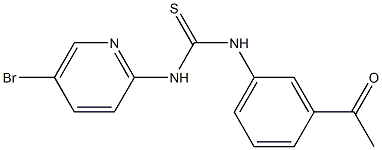 1-(3-acetylphenyl)-3-(5-bromopyridin-2-yl)thiourea Struktur