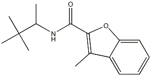 N-(3,3-dimethylbutan-2-yl)-3-methyl-1-benzofuran-2-carboxamide Struktur